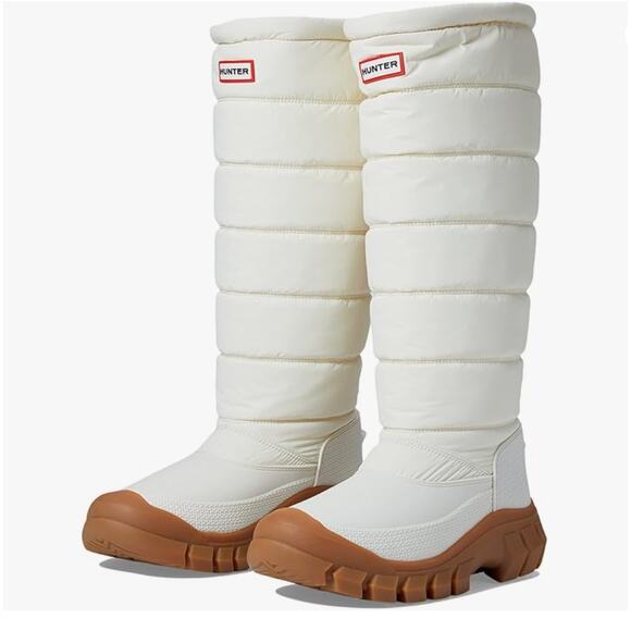 Hunter Shoes - Hunter Original Intrepid White Tall Rain Boots - Size 9